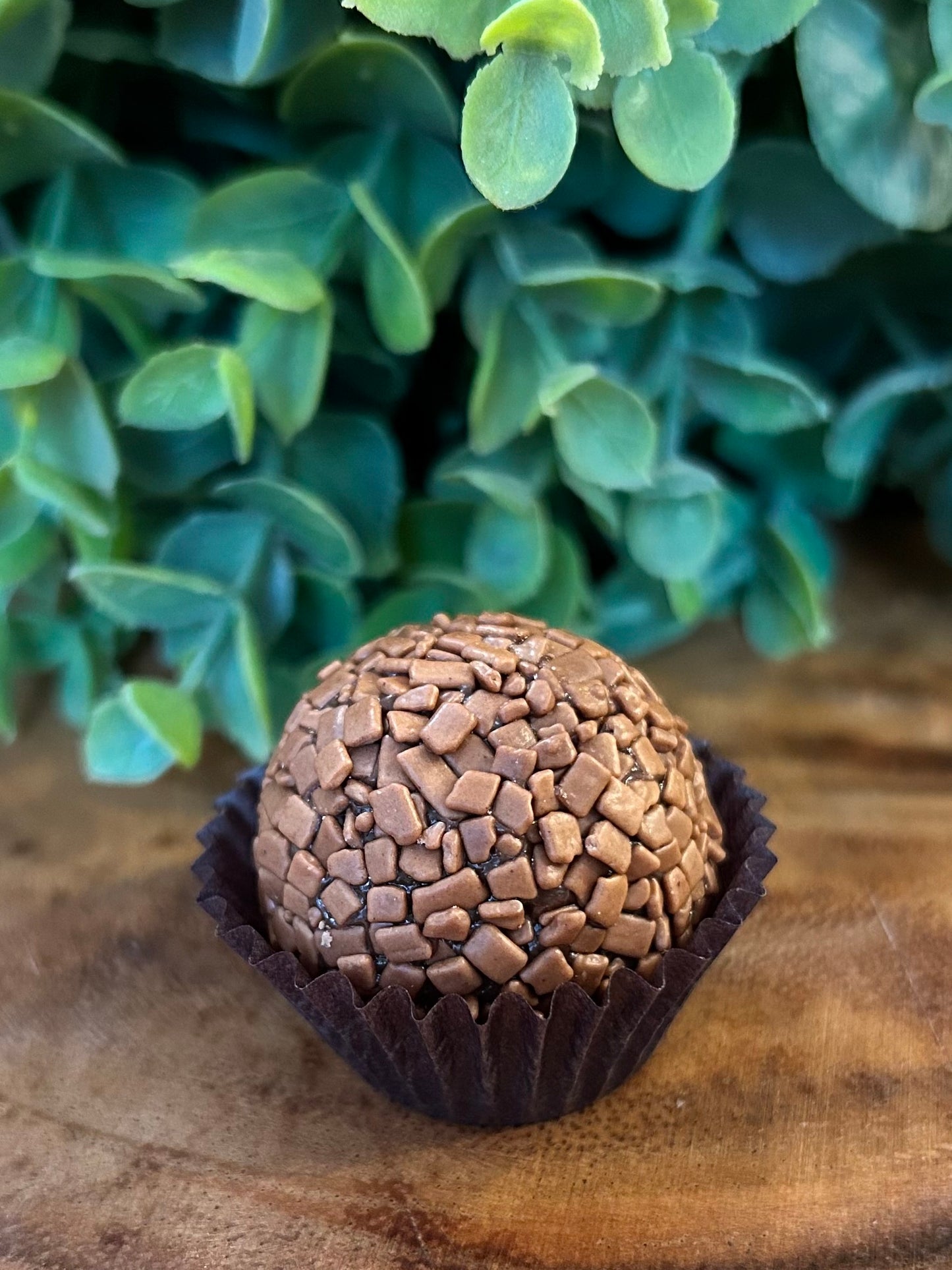 Brigadeiro Ball - Chocolate with Belgian Milk Chocolate Flakes