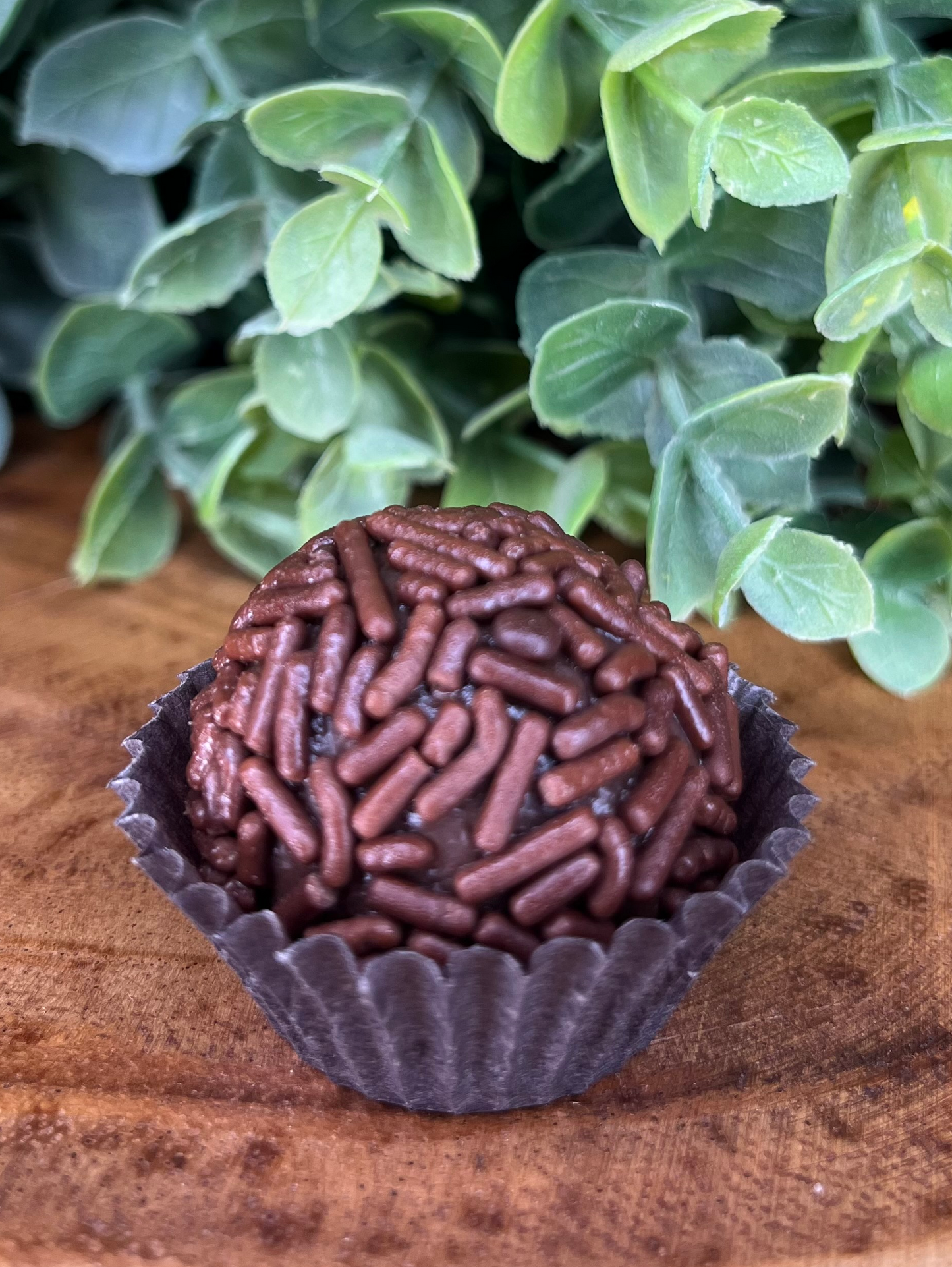 Brigadeiro de Chocolate com granulado de chocolate