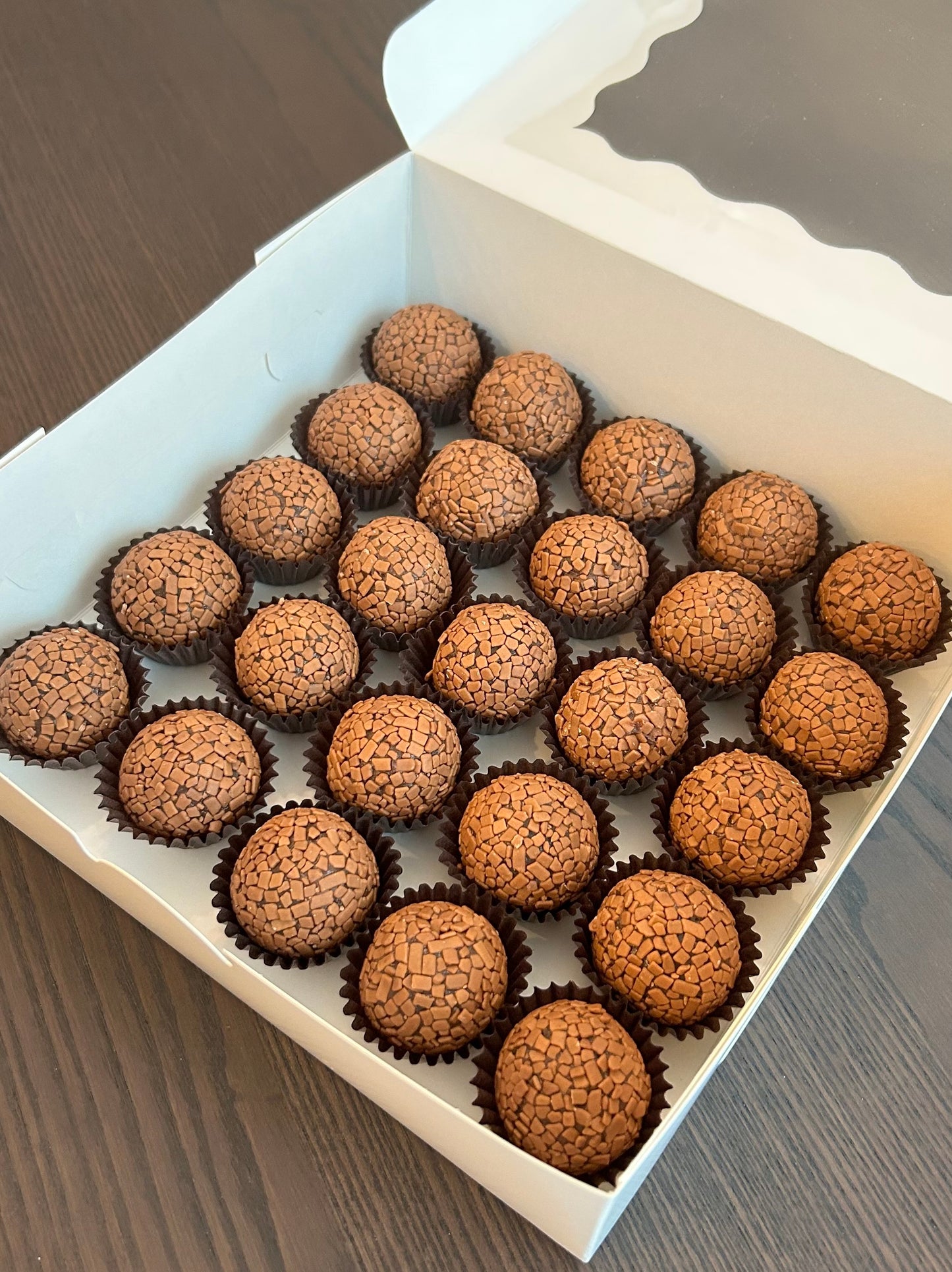 Brigadeiro Ball - Chocolate with Belgian Milk Chocolate Flakes